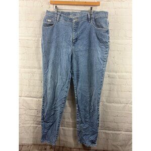 Riders Jeans Womens Size 18WP Blue Light Wash High Rise Casual Streetwear Denim